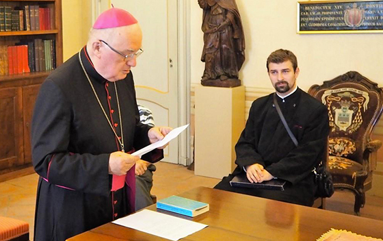 L'annuncio di monsignor Debernardi