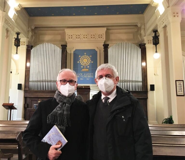 tempio Il vescovo Derio e il pastore Gianni Genre