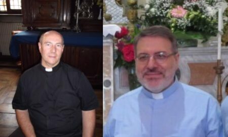 Don Mauro Montolli (a dx) e don Maurizio Napoli